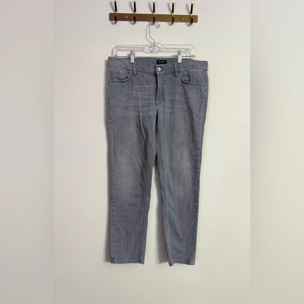 Escada Sport Dark Gray Jeans Sz 40 US 10 - Picture 1 of 6